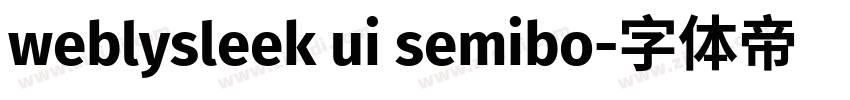 weblysleek ui semibo字体转换
